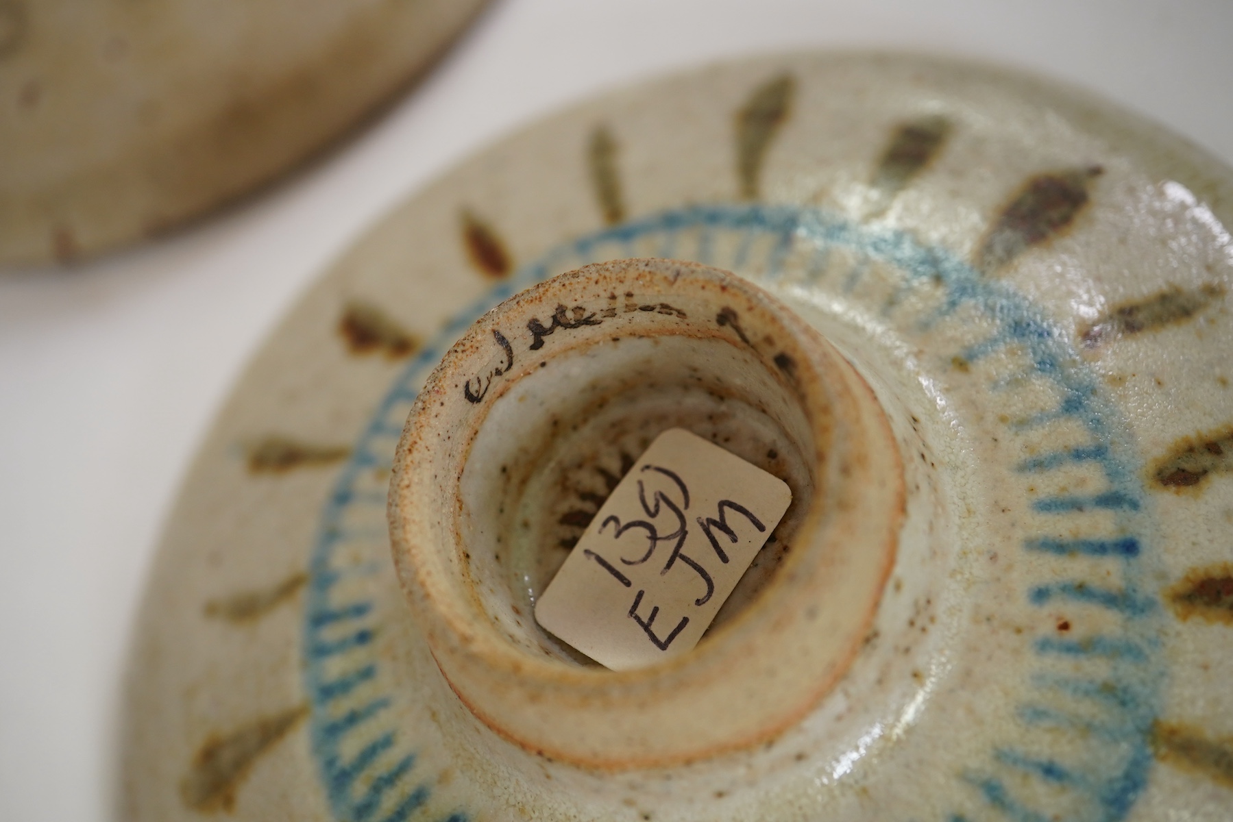 Eric James Mellon (1925-2014): A small group of elm ash glazed studio pottery